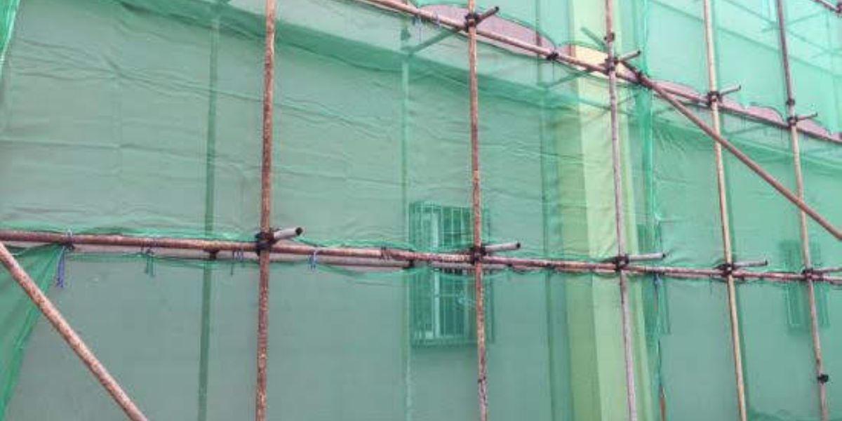 Building Covering Safety Nets